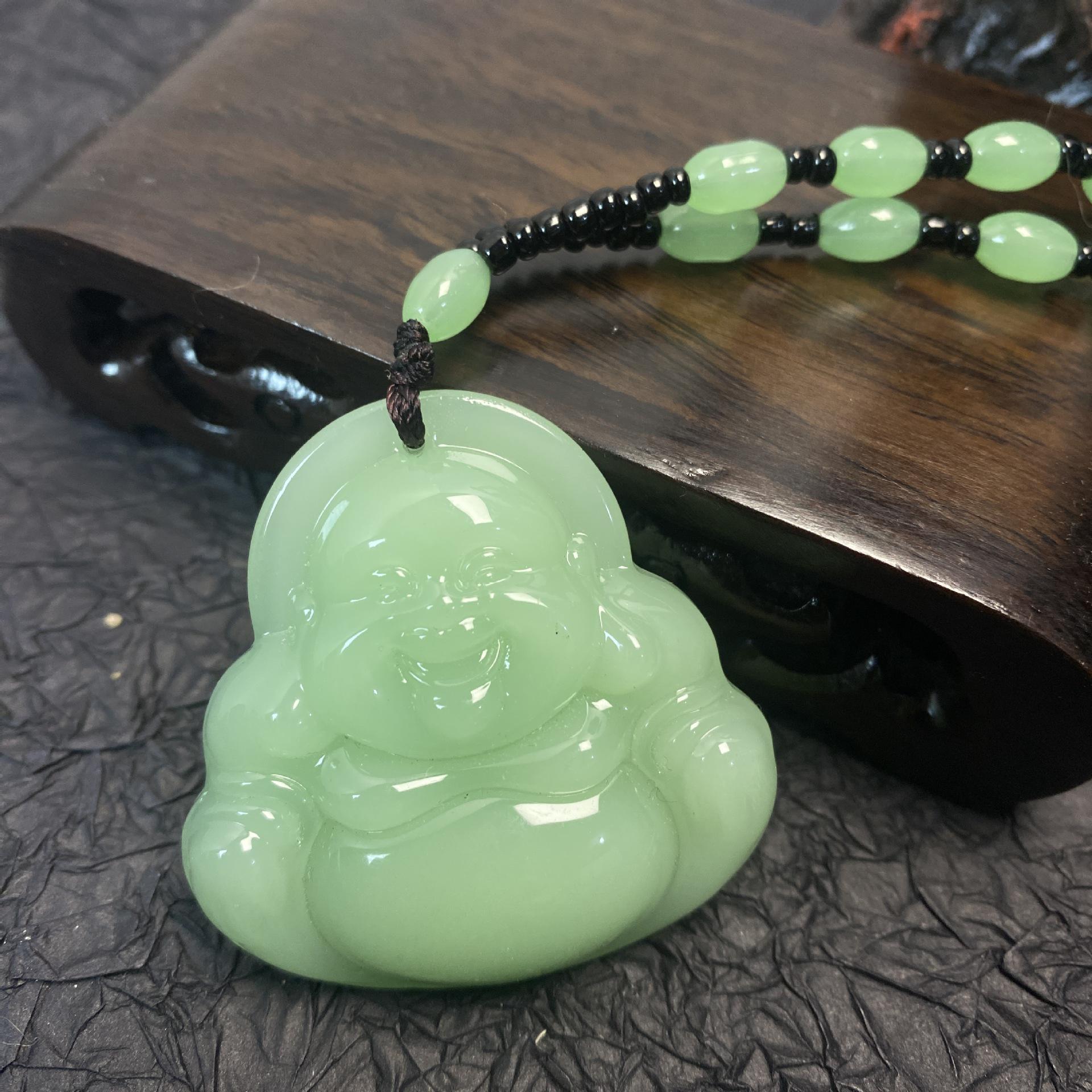 

Смеющийся Будда Пиксю Гуаньинь Ожерелье Богатства со Сценической Подвеской-Шармом