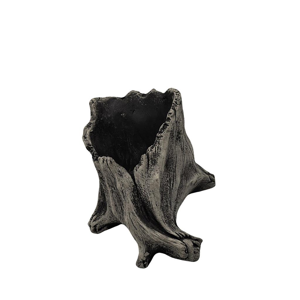 Artificial Driftwood Succulents Planter Rustics Cactus Flower Pots for Small Plant Flower Arrange Tree Stumps Sculpture