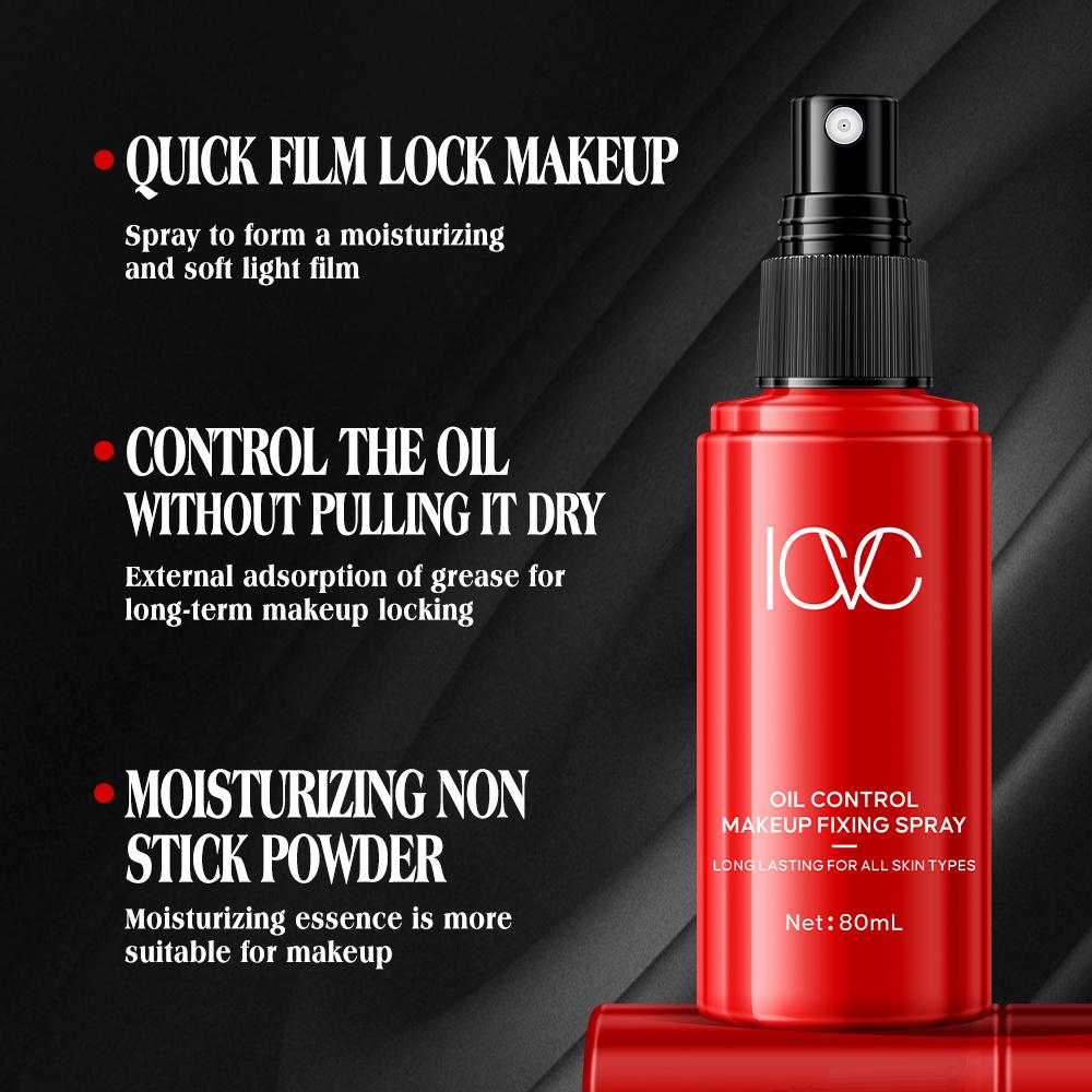 Professional Makeup Setting Spray, Oil-Control, Long-Lasting, Natural Finish, Matte, Refreshing, Quick-Drying Suitable for Setting