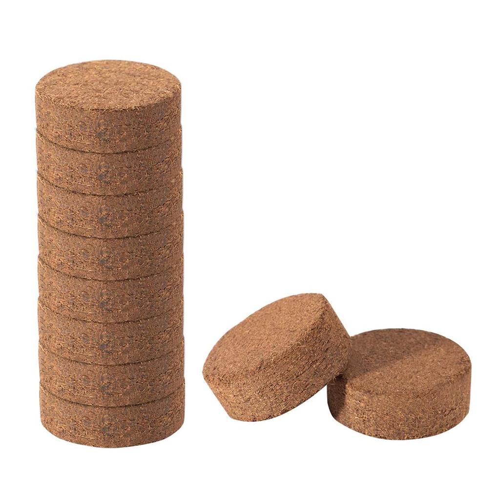 10pcs Coir Soil Disk Promoting Root Growth Fiber Coir Soil Disk 30 X 10mm