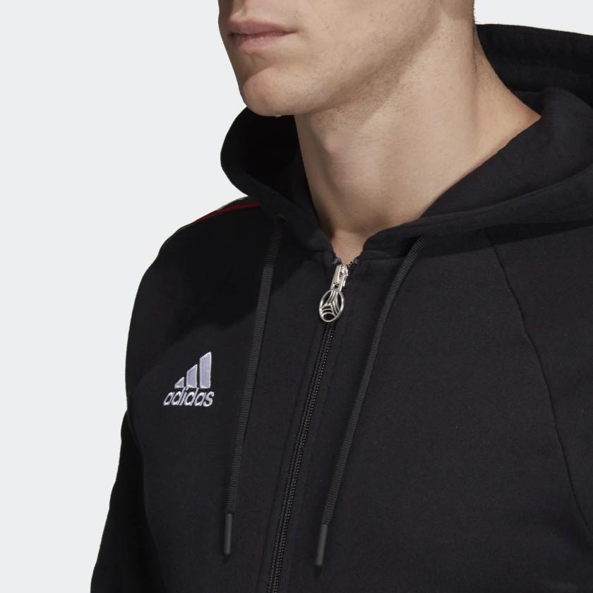 adidas Tangostreet Sweater Hooded Zip Versatile Long Sleeve Jacket Men Jacket Black DP2721