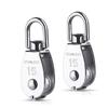 Rhinocats M15 Rope Pulley Swivel Stainless Steel Pulley Bean Block Load Capacity 154.3 Lbs (70 Kg), Set of 2