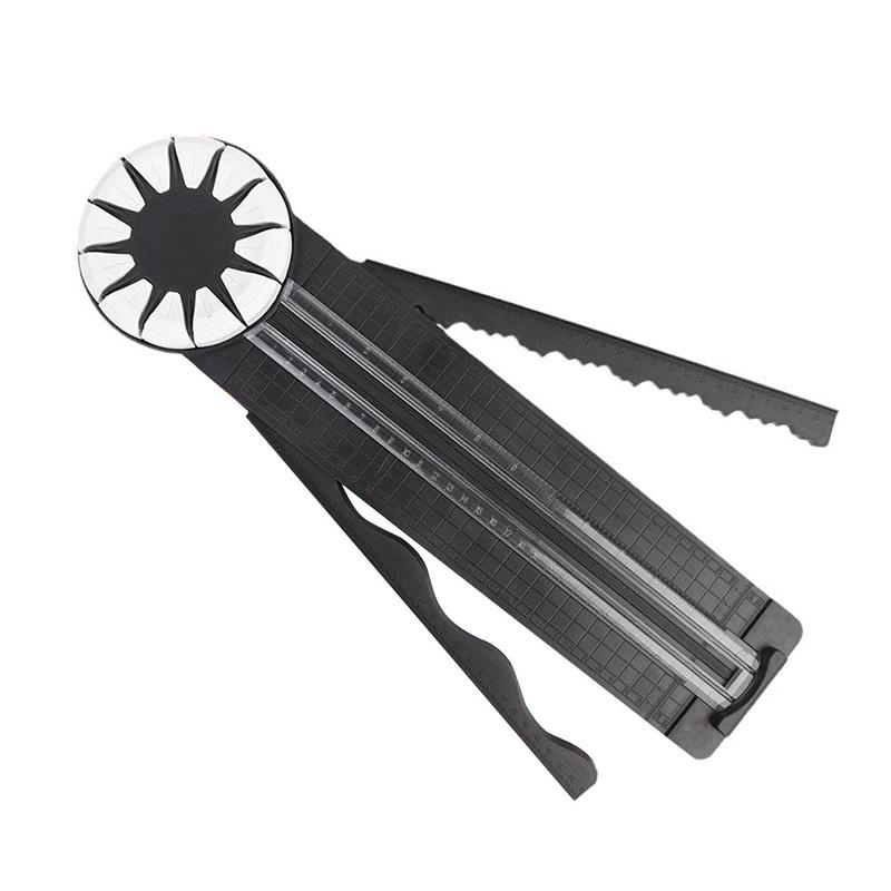 

12 In 1 Portable Paper Cutter Multifunctional Cutting Tool With 12 Cutting Heads 360° Rotating Head For Cardstock