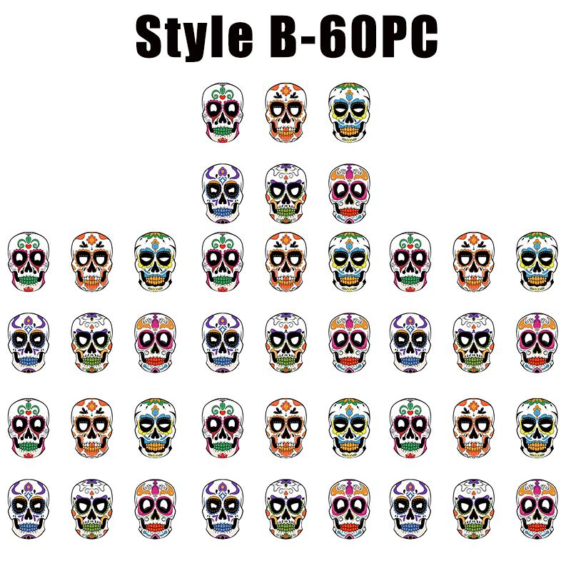 Dödsfestmasker Papperskalle Helansiktsmask för Halloween Cosplay Fiesta Mexikansk Maskeradfest Kostym Rekvisita Förnödenheter