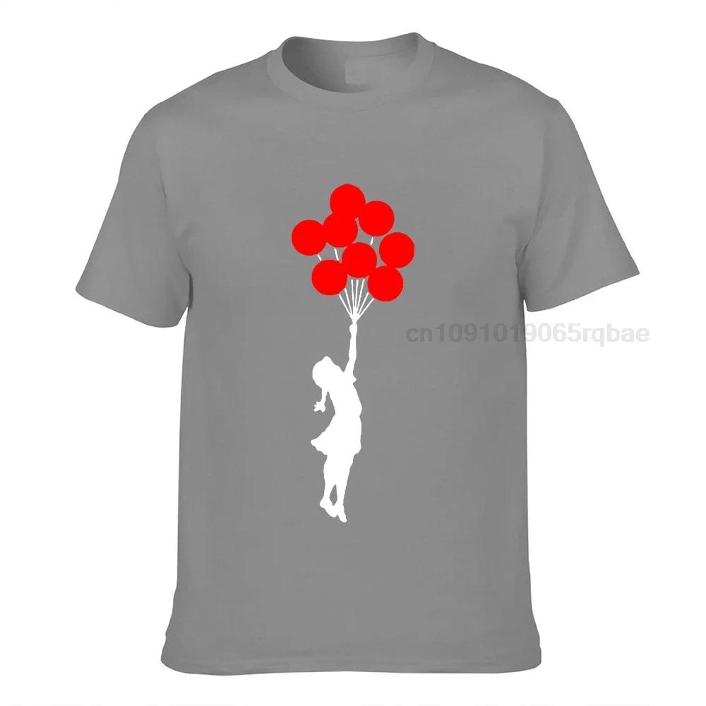 Banksy Balloon Girl Unisexs Tshirt Cotton Casual Unisex T Shirt Unisexs Tee Shirts Tops
