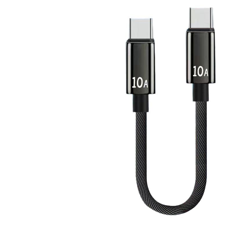 Dual Type-C 120W Fast Charging Cable for Apple 15, Huawei Honor, and Laptops