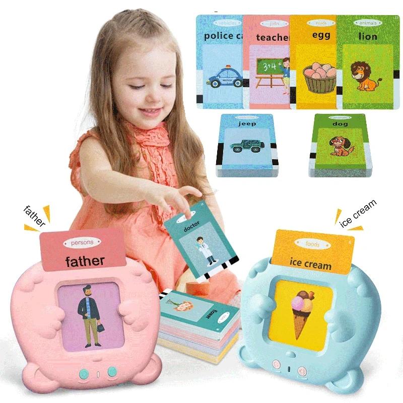 New Talking Flash Cards  Enfant Early Learning Educational Baby Machine English/Vietnamese/Arabic/ Spanish/ Hindi/Indonesian