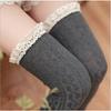 W156 Japanese Lace Knee Socks Thigh Socks Women's College Wind Twist Vertical Strip Cotton Stockings High Stockings