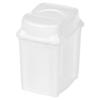 Plastic waste bin, white, 5 l