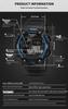 SANDA Waterproof Multifunctional Luminous Sports Watch with Alarm and Electronic Display for Students