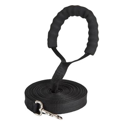 Longue laisse en Nylon avec poignée en éponge confortable pour chiens, lanière d'entraînement en plein air, promenade, 1.8m 3m 4.5m 6m 10m