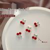 Net Celebrity 3D Cherry Nail Art Decorations: Alloy Rhinestones for 2025 New Year Style