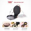 Large Electric Griddle with Dual-Sided Heating and Deepened Design for Crepes, Pancakes, and Cakes