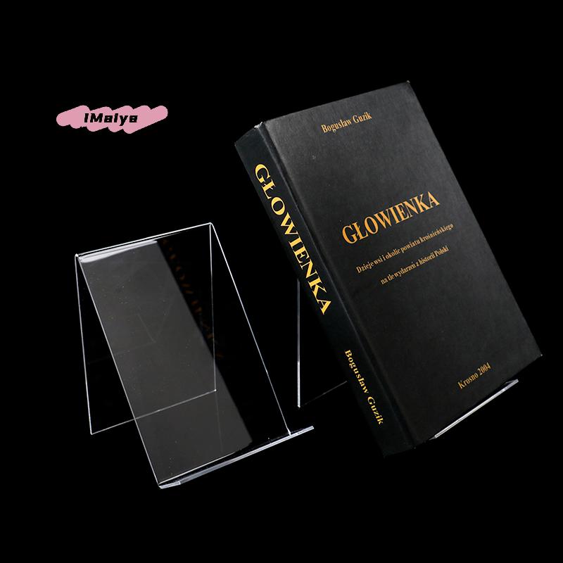 M-1pcs Clear Acrylic Display Book Stand Easel Holder For Displaying Picture Albums, Books, Music Sheets, Artworks,CDs, Etc