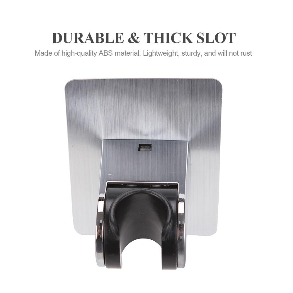 2 Pack Adjustable Showerhead Bracket Self-Adhesive Handheld Shower Holder Shower Head Holder Hotel