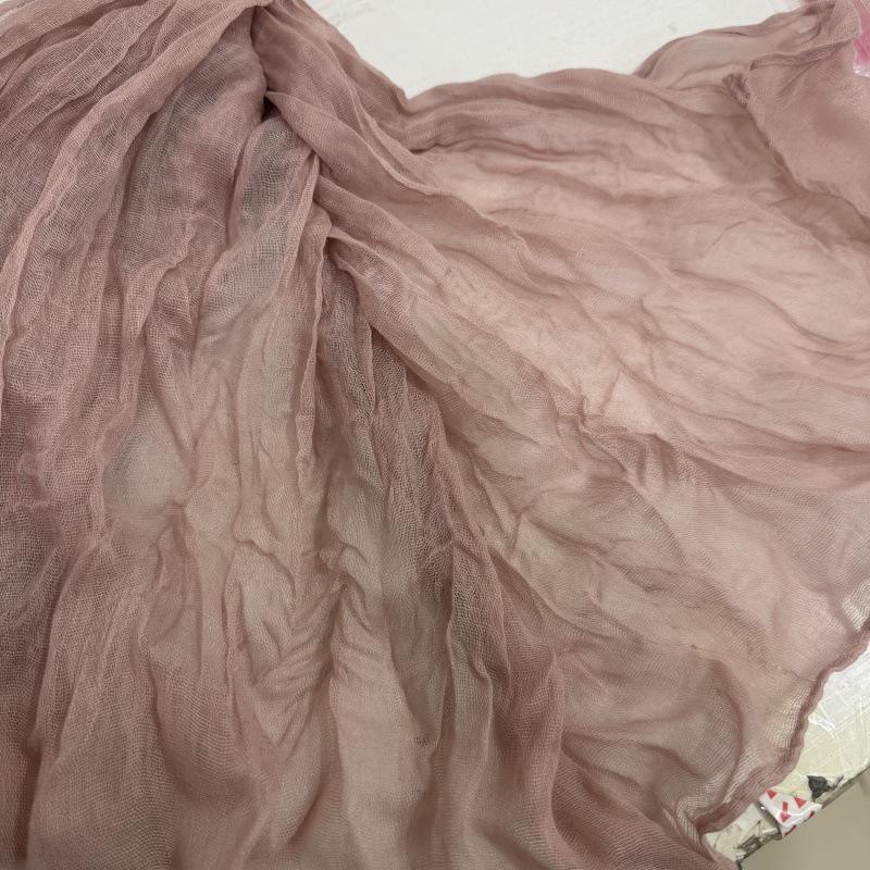 Pink Ruffled Voile Table Runner for Weddings & Parties, Sweet Kindergarten & Salon Decor