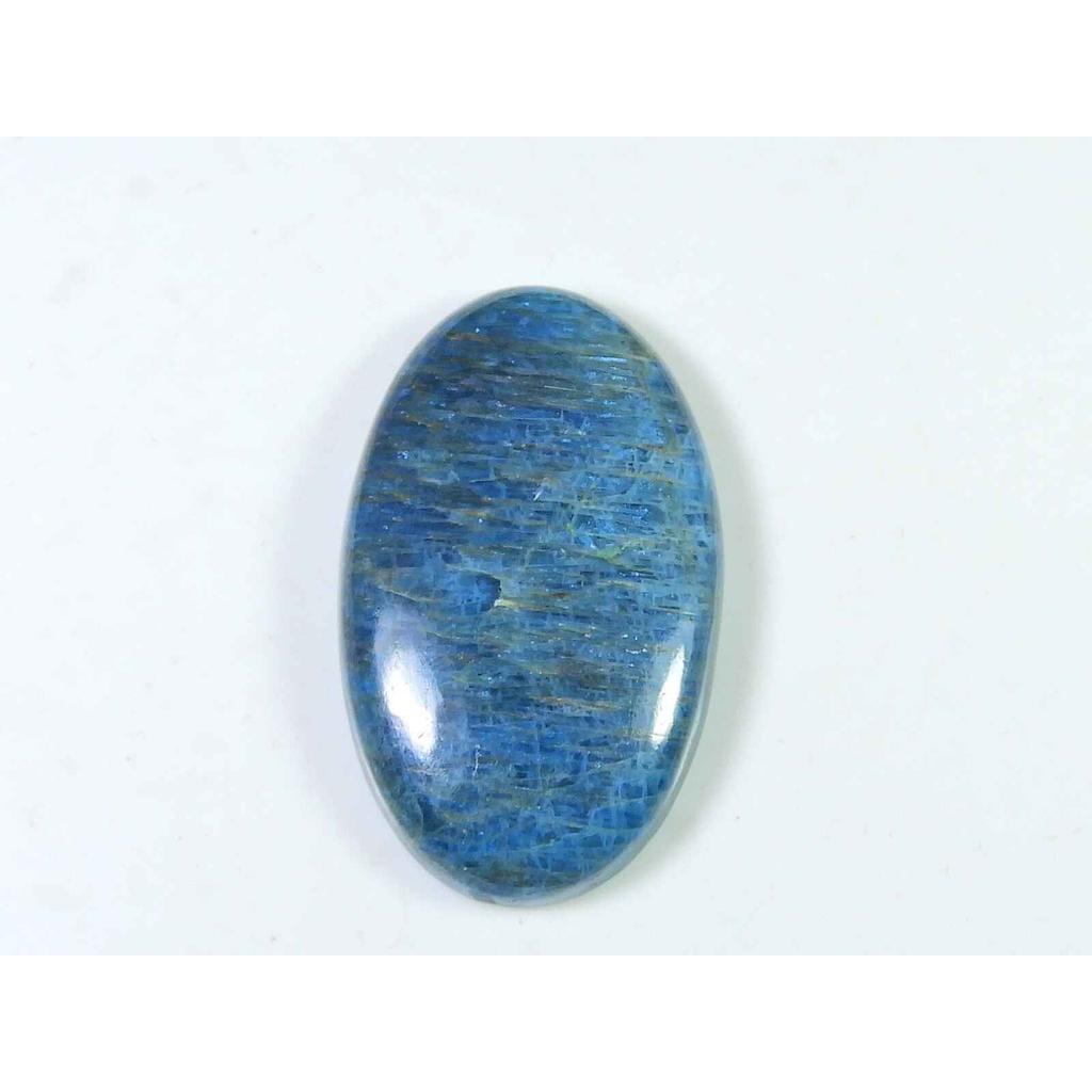 74Cts Genuine Neon Blue Apatite Oval Crystal Cabochon Loose Gemstone 23X40MM SK-2094