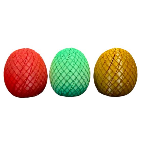 Twist Fidget Dragon Egg 3D Printed Spiral Dragon Egg Sensory Toy Rotating Stress Relief Egg Spinner for Easter Basket Stuffers