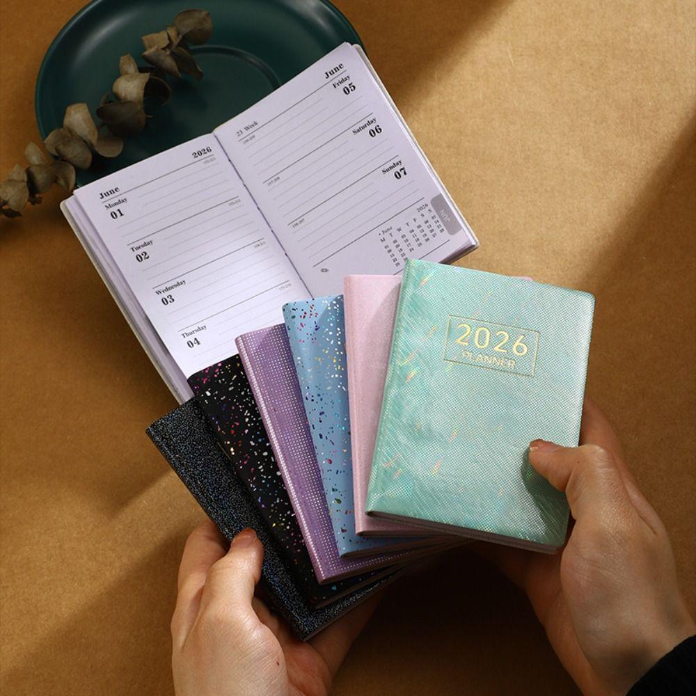 High Quality A7 2026 Agenda Book Pocket with Calendar Appointment Book Notebooks School Office