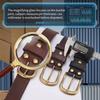 Men's Retro Genuine Cowhide Leather Belt - Versatile, Durable & Stylish