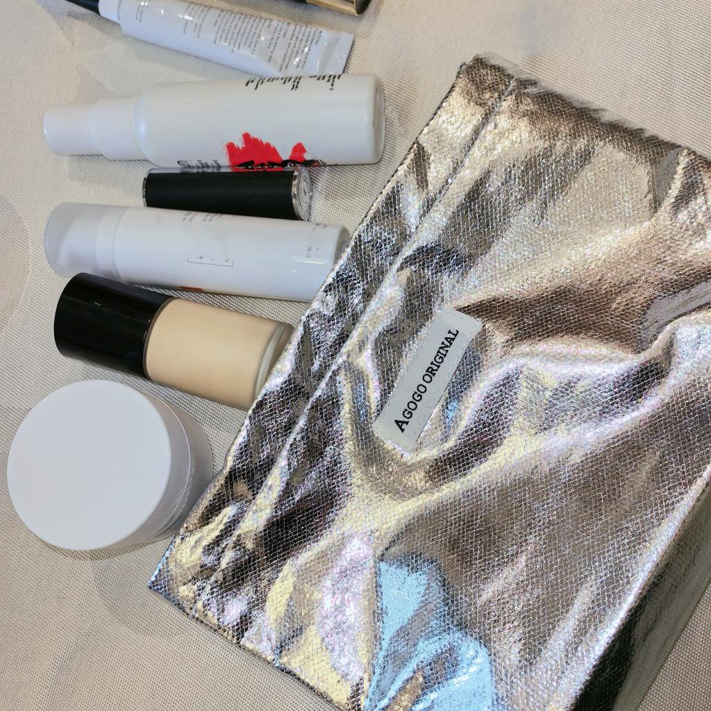 Glitzernde Handtasche Neue Make-up-Tasche Große Kapazität Kulturbeutel-Organizer Beutel Schlicht Tragbar