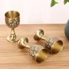 Unique Engrave Castles Shot Cup 25ml Goblet Wine Drinking Cup For SpiritsAnd Cocktails Home Bar Antique Essential