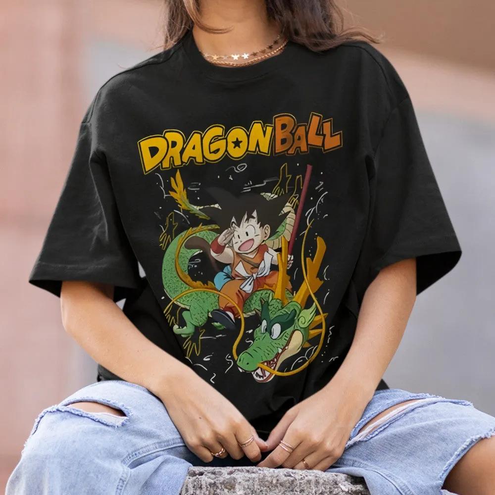 

Хлопковая унисекс футболка с круглым вырезом Dragon Ball Son Goku, аниме, удобная, с коротким рукавом, спортивная и повседневная, для мужчин и женщин 110