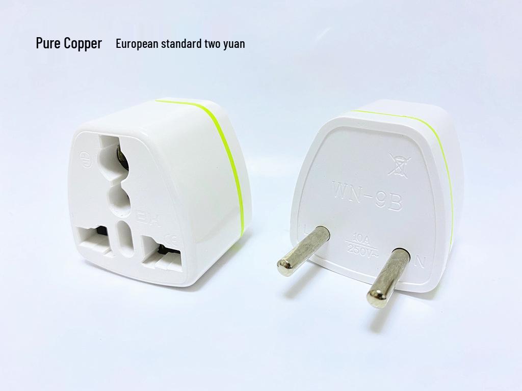 Pure Copper UK to EU/US Adapter Plug - German & European Conversion