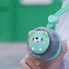 Hanger Fan Mini Portable Round Palm-Sized Fan with Built-in Lanyard Cartoon Animal Design Multi-Speed Adjustable Cooling