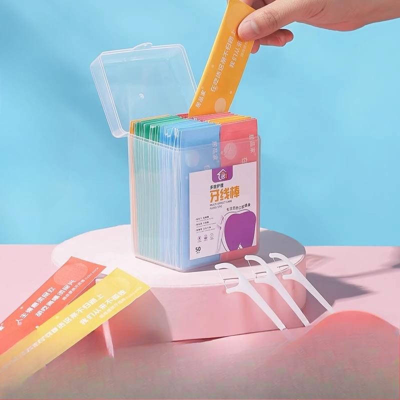 Disposable Dental Floss Individual Packaging Dental Floss Picks Dental FlossFamily-sized Dental Floss ToothpicksSafe Dental Floss