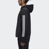 Adidas Neo Daily Daunenjacke mit gespleißter warmer Sportkapuze Herren Oberbekleidung Schwarz DM4348