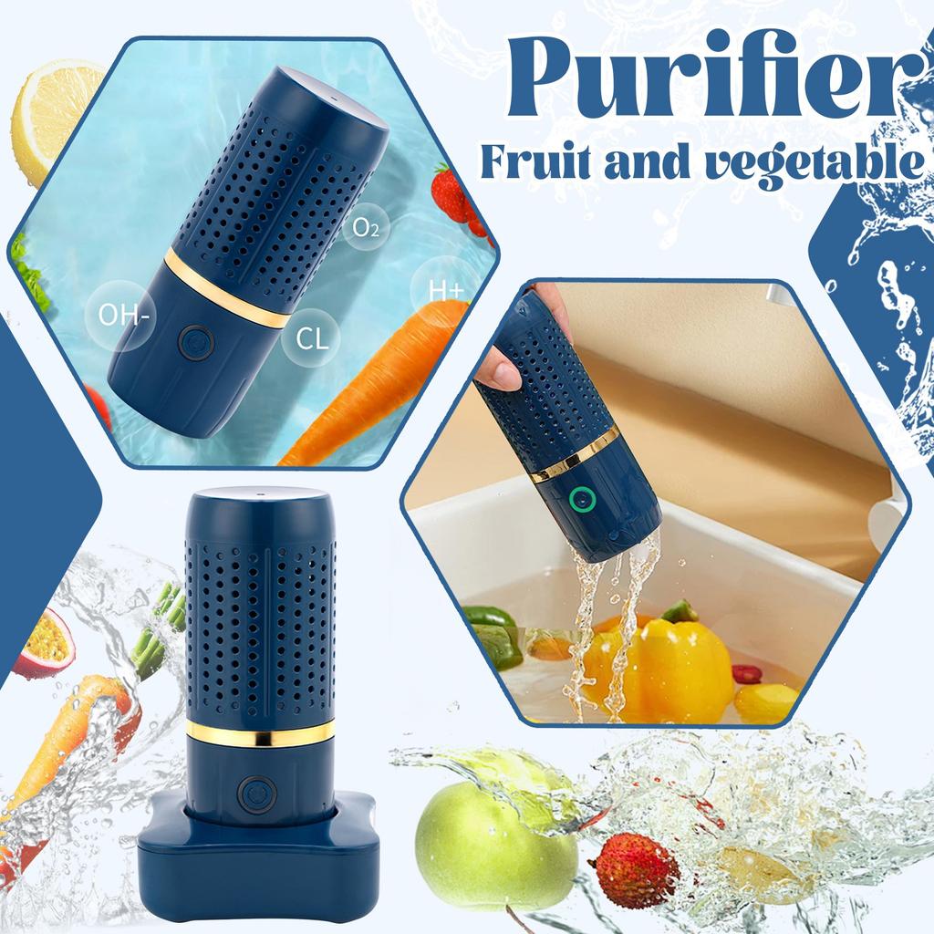 Portable Dishwasher And Wireless Cleaning Machine For And Vegetables, Quickly Oil Stains And Disinfects Tableware