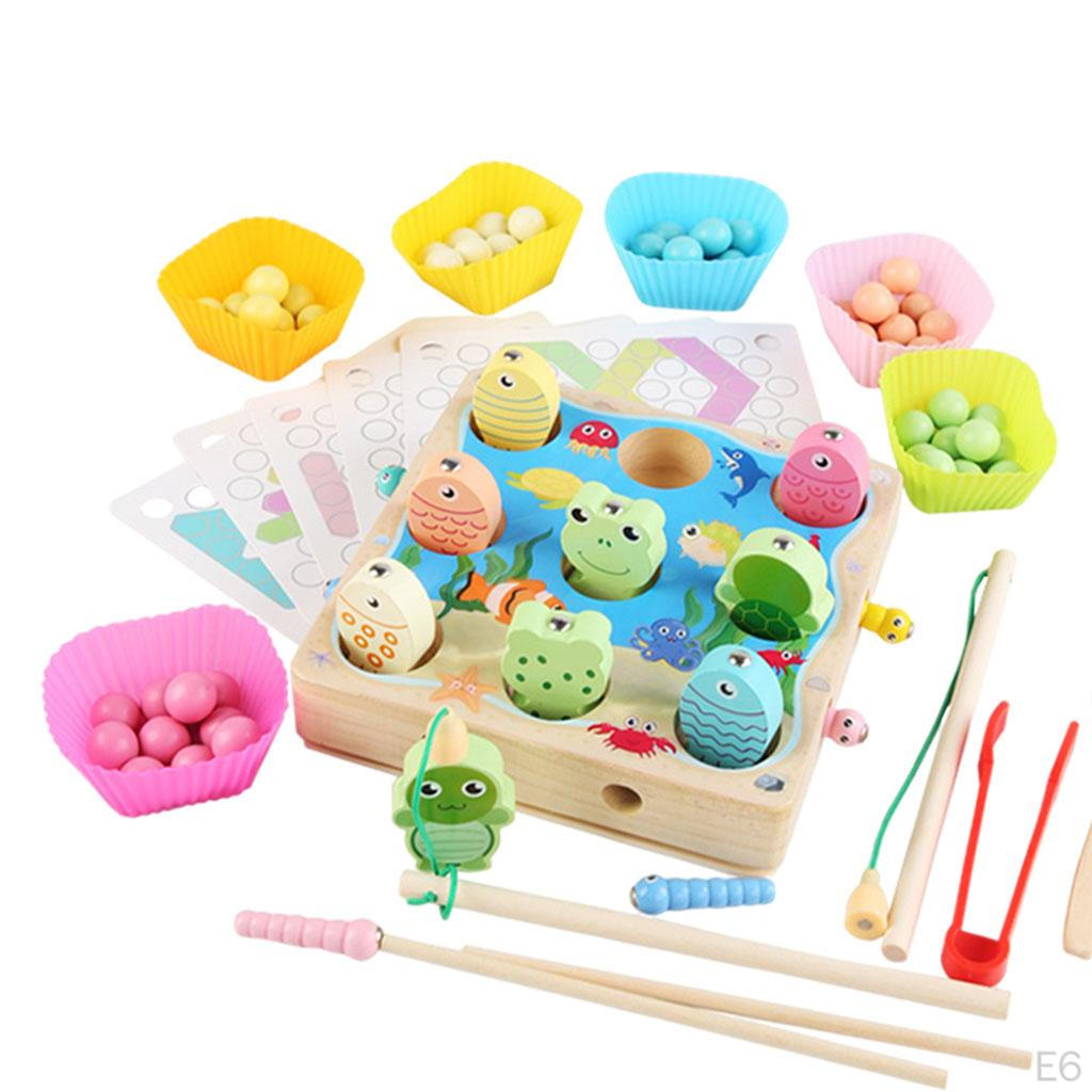 Fishing Game Educational Cognition Puzzle for Toddler Preschool