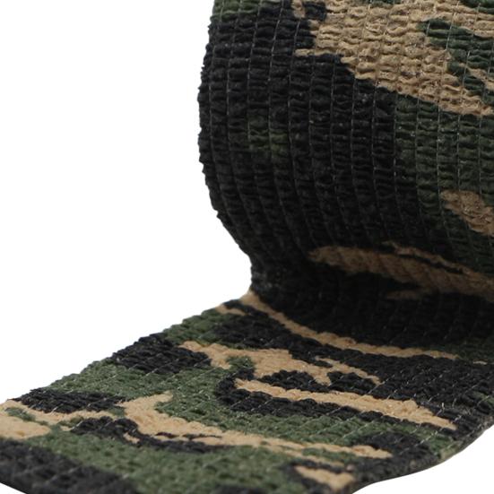 1 Roll Camouflage Tape Anti-scratches Self-Adhesive Widely Applied Military Camo Stretch Bandage Tape