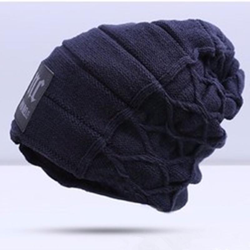 Bonnet En Laine Crocheté Uni - Taille Unique Homme/femme - Chaud Hiver, Style Décontracté - Pour Ski, Randonnée, Quotidien