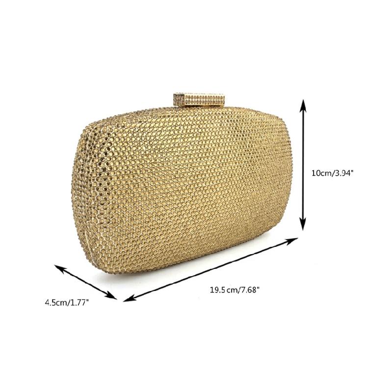 Sparkly Diamond Rhinestones Evening Bag Prom Parties Handbag Purse for Formal