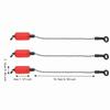 3PCS 5mm Hole Bite Indicator Alerter Iron Fishing Alarm Hanger Fishing Alarm Chain  Outdoor Use