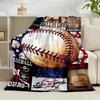 1PC Baseball Passion And Heritage Flannel Blanket Gift, Suitable for Both Men And Women, Soft Ideal for Beds And Sofa, Birthday Or Christmas Gift