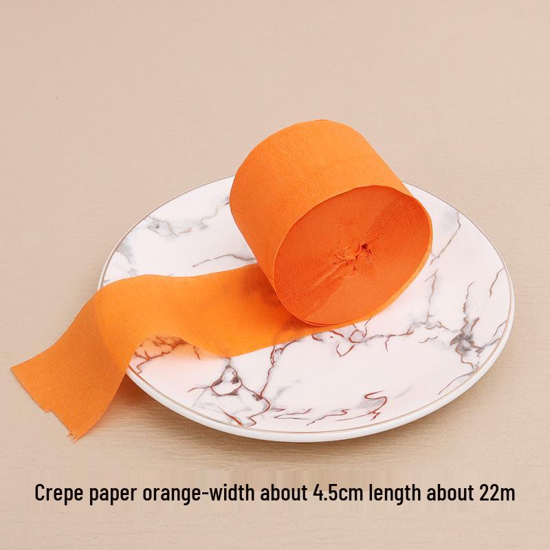 Multicolored Crepe Paper Tassel Wall Decoration, 4.5cm x 22m