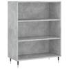 Bookshelf Concrete Grey 69.5 x 32.5 x 90 cm Wood Based Material