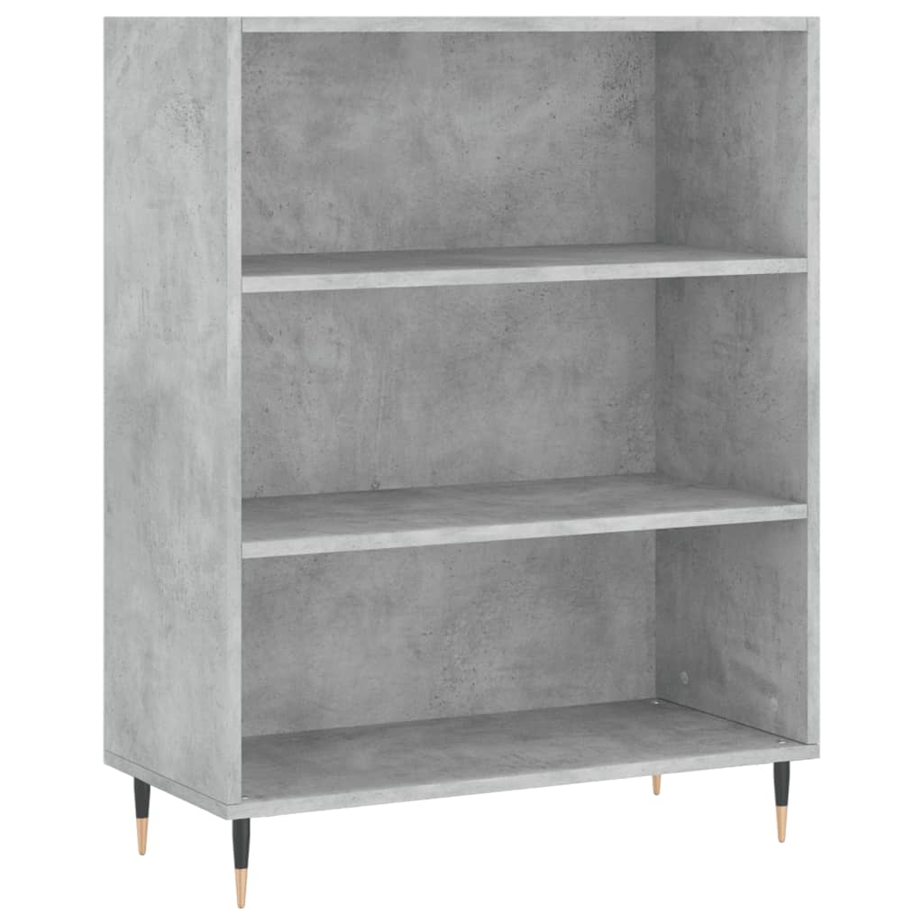 Bookshelf Concrete Grey 69.5 x 32.5 x 90 cm Wood Based Material