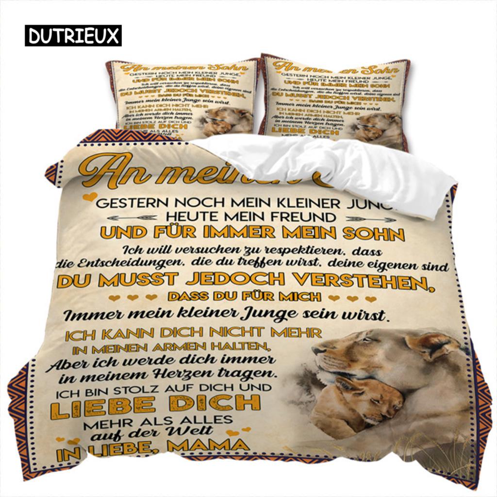 Love Letter Duvet Cover Abstract Word Print Comforter Cover Animal Theme Bedding Set The Meaningful Gift For Family And Friends