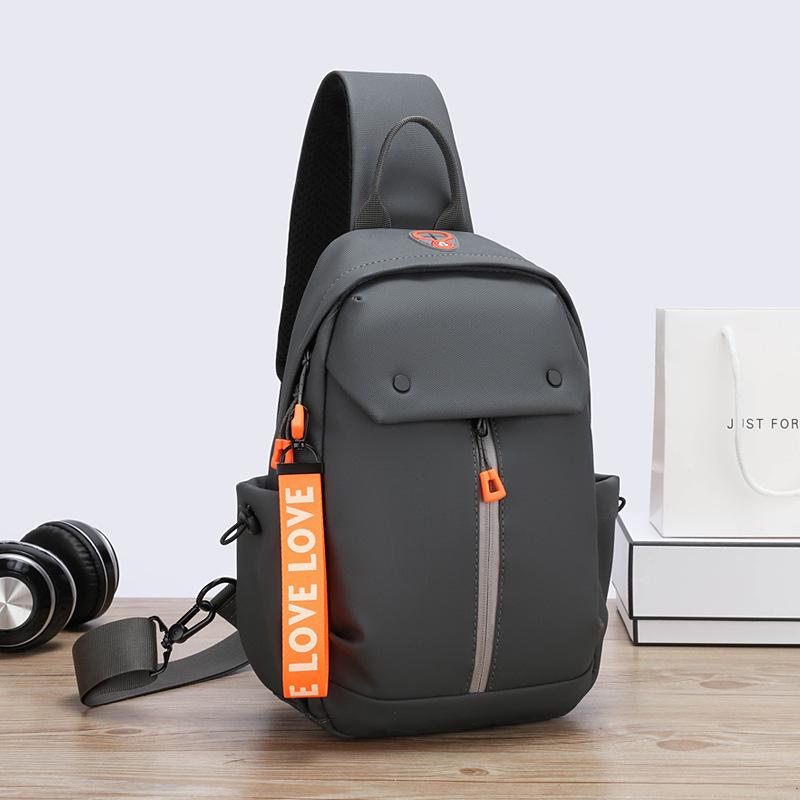Men's Chest Bag Crossbody Bag New Large Capacity Casual Shoulder Backpack Fashionable Multi Functional Trendy Sports Chest