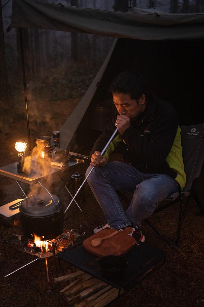 CAMPINGMOON Solo Blaster MS-43 Split-Type Bonfire Blower, Compact, Fire Starter Bellows