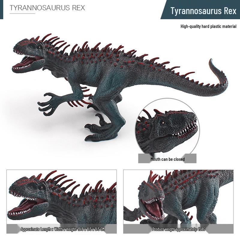 Jurassic Dinosaur Model: Tyrannosaurus Rex & Giganotosaurus Cognitive Toy Ornament for Children