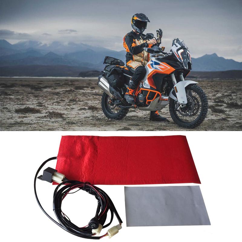 12V Carbon Fiber Pad Waterproof Carbon Fiber Seat Heater Cover Timer Universal Heated Seat Heater Pad Kit UTV E-BIKE Seat Heater