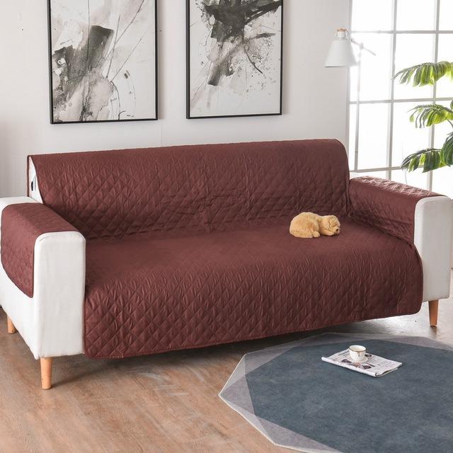 Universal Quilted Sofa Cover For Living Room Dust Resist Pet Sofa Cushion Funda Sofa Furniture Cases Durable Durable