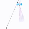 Cat Toy Feather Stick Cats Toy with Bell Butterfly Teaser Cat Toys Interactive Replaceable Feather Sticks Cats Toys Pet Products