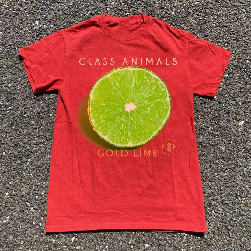 Glass Animal Gold Lime 100% Cotton Unisex Gift T-Shirt MC1308 Unisex T-Shirt XXL