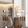 Aluminum Wall Mount Kitchen Hooks With Strong Suction For Utensil Storage